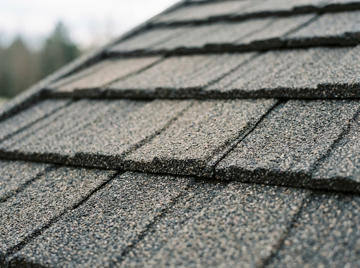 Finished stone-coated metal shingle roof on a residential home