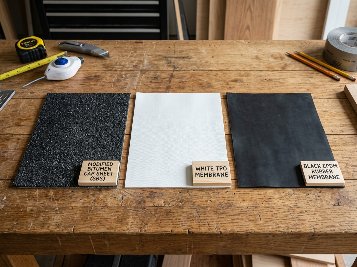 cost comparison chart for torch down, TPO, and EPDM flat roofing systems